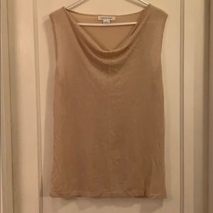 August silk light sweater tank